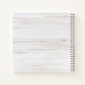 Carnet Rustic Wood Floral Watercolor Monogram (Dos)