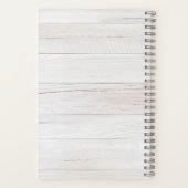 Carnet Rustic Wood Floral Watercolor Monogram (Verso)