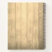 Carnet Rustic Wood Nature Family Cabine Recette Nom Brown (Dos)