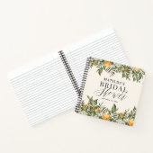 Carnet Rustique agrumes nuptiale douche botanique floral  (Intérieur)