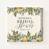 Carnet Rustique agrumes nuptiale douche botanique floral  (Dos)