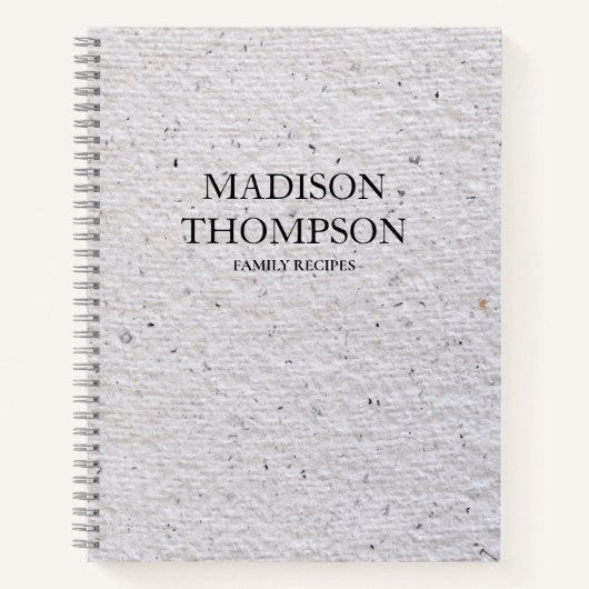 Carnet Rustique Antique papier Vintage Texture famille Re (Devant)