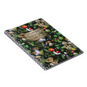 Carnet Rustique Aquarelle Forêt Champignons Moss Plantes (Côté Droit)