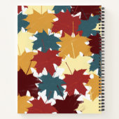 Carnet Rustique Automne Feuilles d'aquarelle d'automne (Dos)