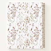 Carnet Rustique Boho Brown Automne Botanique À Faire List (Dos)