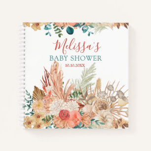 Carnet Rustique Boho Floral Baby shower Invité