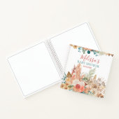 Carnet Rustique Boho Floral Baby shower Invité (Intérieur)