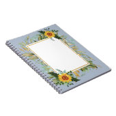 Carnet Rustique BOHO Sunflowers Mariage de verdure (Côté Droit)