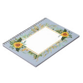 Carnet Rustique BOHO Sunflowers Mariage de verdure (Côté gauche)