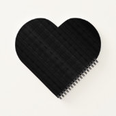 Carnet Rustique Bois Floral Coeur Photo & Initiales (Dos)