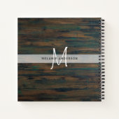 Carnet Rustique Burgundy Bleu rose Mariage Floral Planifi (Dos)