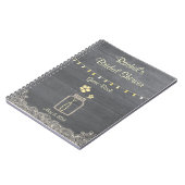 Carnet rustique de Fête de la mariée de pot de (Côté gauche)