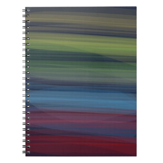 Carnet Rustique Élégant Multicolore Sarcelle (Devant)