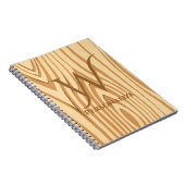 Carnet Rustique Faux Brown taché Bois personnalisé (Côté Droit)