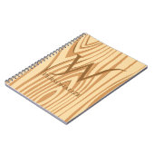 Carnet Rustique Faux Brown taché Bois personnalisé (Côté gauche)