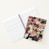 Carnet Rustique feuille d'érable rouillé rouge brun rose (Intérieur)