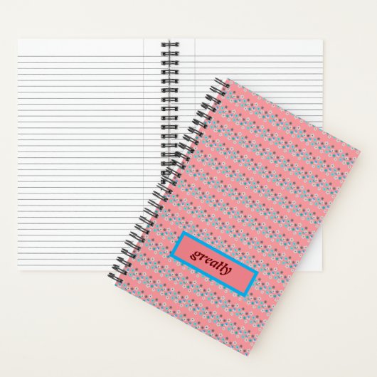 Carnet Rustique Floral Moderne (À l'intérieur)