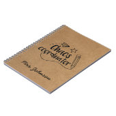 Carnet Rustique Kraft | Professeur personnalisé (Côté gauche)