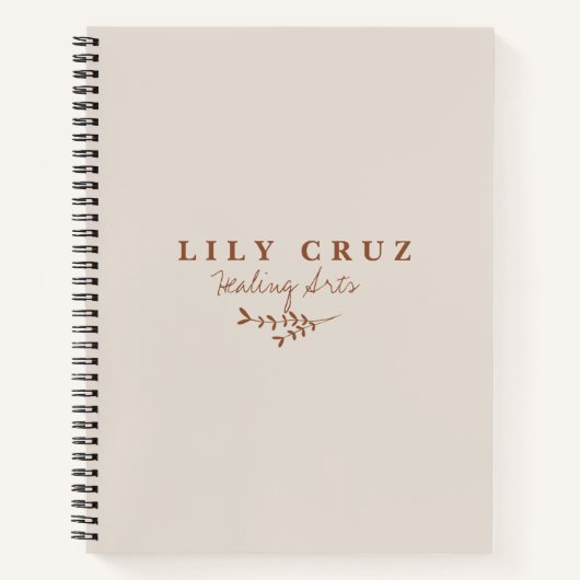 Carnet Rustique Moderne Botanique Personnalisé (Devant)