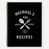 Carnet Rustique moderne MEILLEUR PÈRE JAMAIS Cool Retro R (Devant)