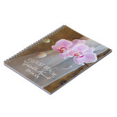 Carnet Rustique Orchidée Elégance Pays Barne Mariage Invi (Côté gauche)