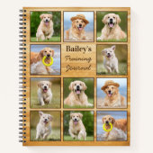 Carnet Rustique Personnalisé Animaux de compagnie Chien C (Devant)