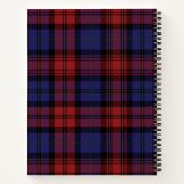 Carnet Rustique Plaid Elegant Family Tartan Recette (Dos)