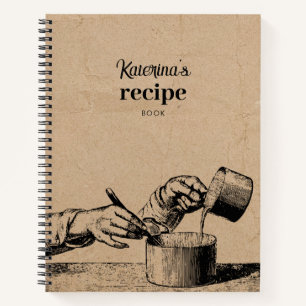 Carnet Rustique Retro Cuisine Vintage Recette de cuisine