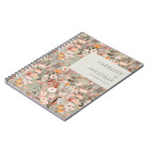 Carnet Rustique Sage Green Taupe Floral Boho Custom Weddi (Côté gauche)