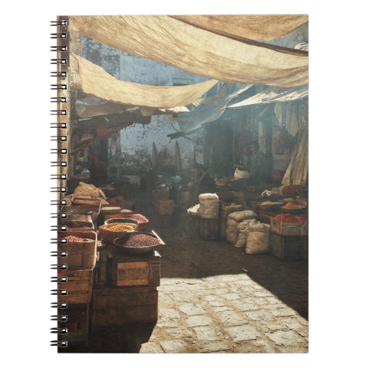 Carnet Rustique Sunlit Spice Market (Devant)