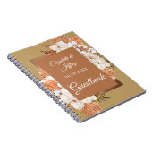 Carnet Rustique Terracotta Gold Boho Pampas Orchidées Mar (Côté Droit)