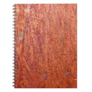 Carnet Rusty metal plate etched by corrosionabstract, age