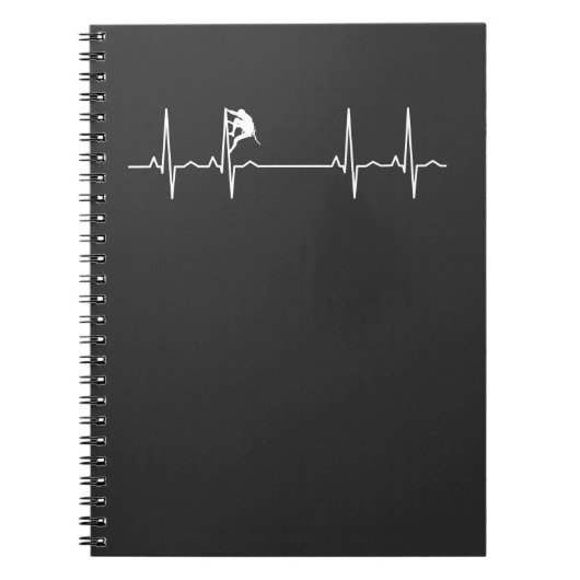 Carnet Rythme cardiaque de l'escalade de rochers (Devant)