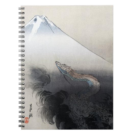 Carnet Ryu Shoten Mt. Fuji & Dragon par Ogata Gekko (Devant)