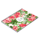 Carnet S de fleurs d'Hibiscus personnalisées (Côté gauche)
