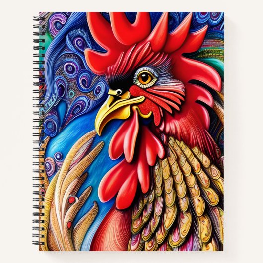 Carnet Sa Majesté d'or - Le coq (Devant)