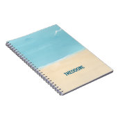 Carnet Sable de plage aqua (Côté Droit)