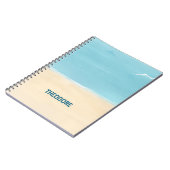 Carnet Sable de plage aqua (Côté gauche)