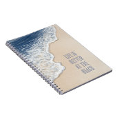 Carnet Sable de plage de l'océan bleu côtier (Côté Droit)