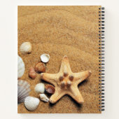 Carnet Sable de plage et coquillages (Dos)