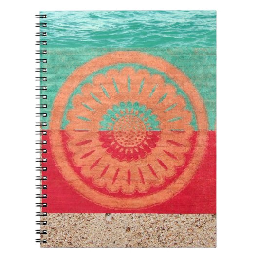 Carnet Sable De Plage, Serviette De Plage, Océan (Devant)