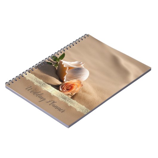 Carnet Sable Rose de coquillage (Côté gauche)