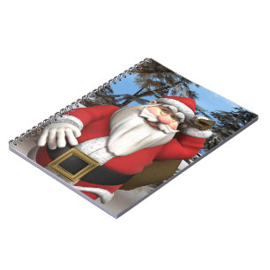 Carnet Sac à cadeaux du Père Noël Forêt enneigée Art