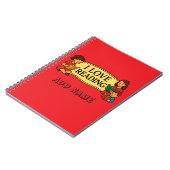Carnet Sac à cordon "J'adore lire" (Côté gauche)