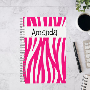 Carnet Sac à main à motif animal ondulé rose chaud Sketch
