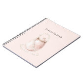 Carnet Sac à main perles rose poudré (Côté gauche)