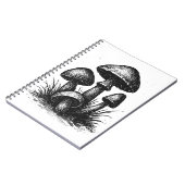 Carnet Sac à Tote de grappe de champignons dessinés à l'e (Côté gauche)