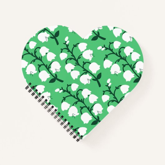 Carnet Sac à Tote Fleur de Mai de Couleur Émeraude (Devant)