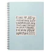 carnet "s'accrocher à la joie" (Devant)