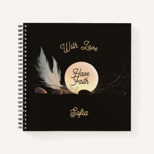 Carnet Sacred Geometry & Divine Glow Square Luxury (Devant)